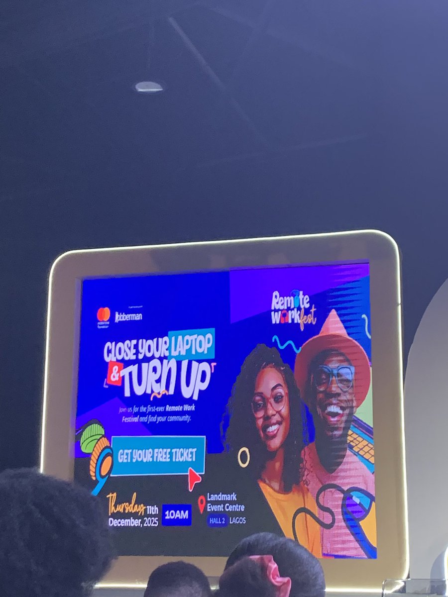 enioluwa_esther's tweet photo. Jobberman Remote Workfest
It was fun and interactive.
Went from insightful sessions to an exercise break reminder that techies need flexible bones too, plus an after party to top it off.
Great experience overall.
#jobbermannigeria #RemoteWorkFest #RemoteWorkFest2025 https://t.co/en0DmMQ9cT