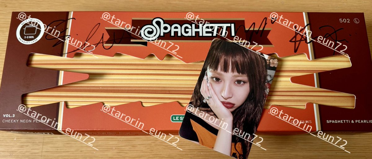 LESSERAFIM 「SPAGHETTI」直筆サイン入り トレカ 宮脇咲良 LE SSERAFIM