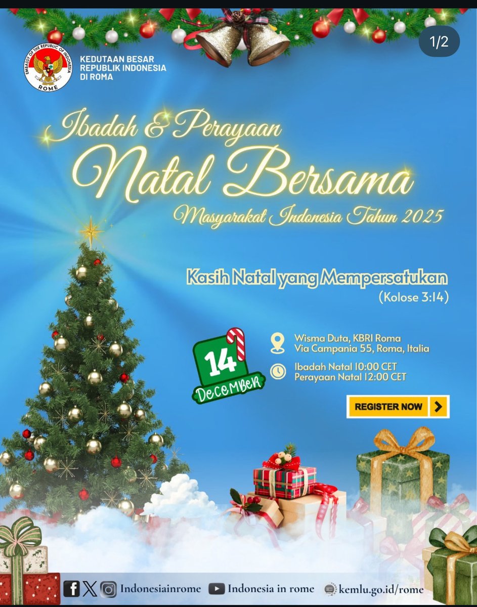 KBRI ROMA - AMBASCIATA INDONESIANA (@indonesiainrome) on Twitter photo 