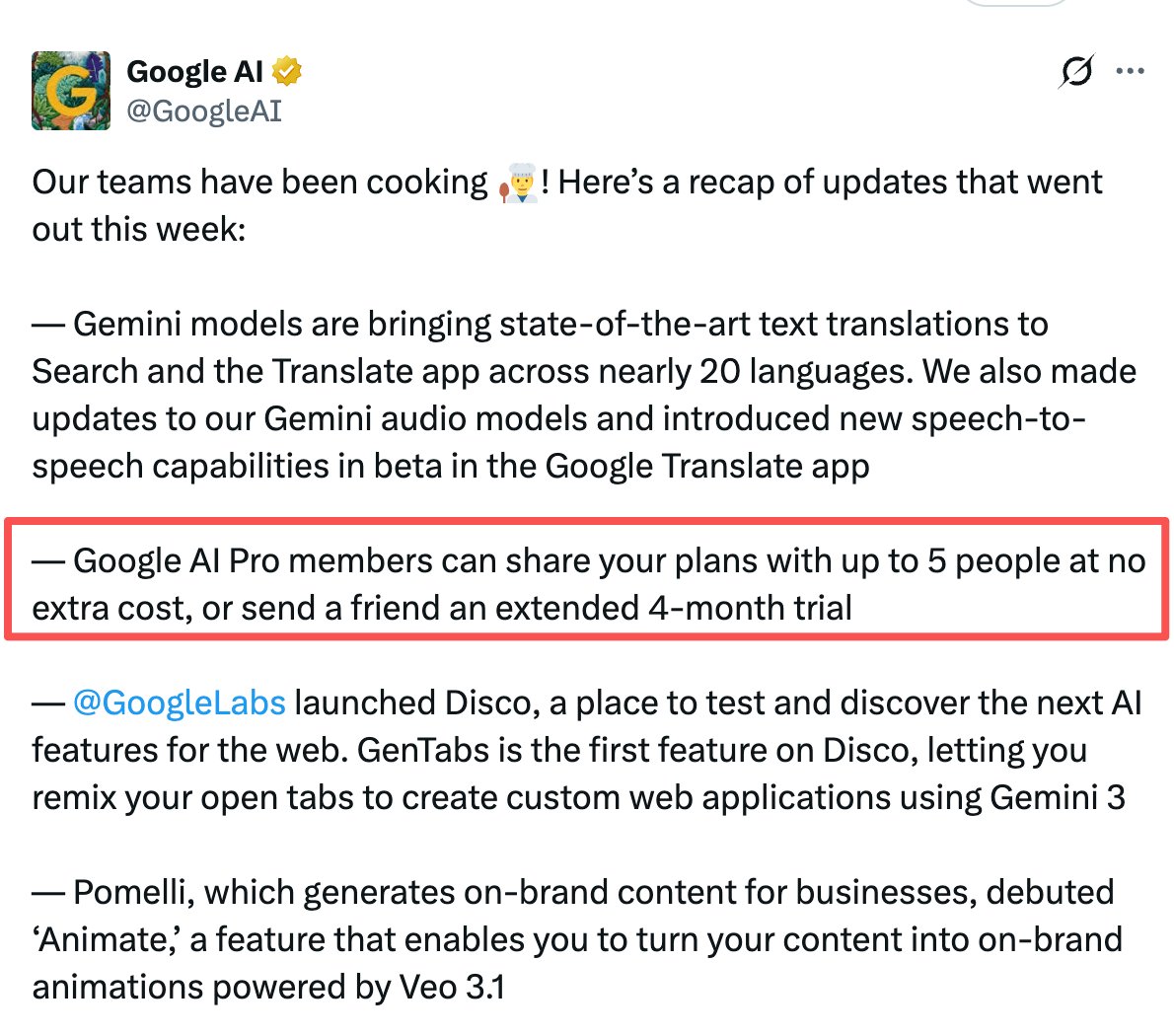 Oh mon Dieu, je n'avais même pas remarqué ça ! Les membres Google Gemini Pro peuvent désormais partager leurs avantages