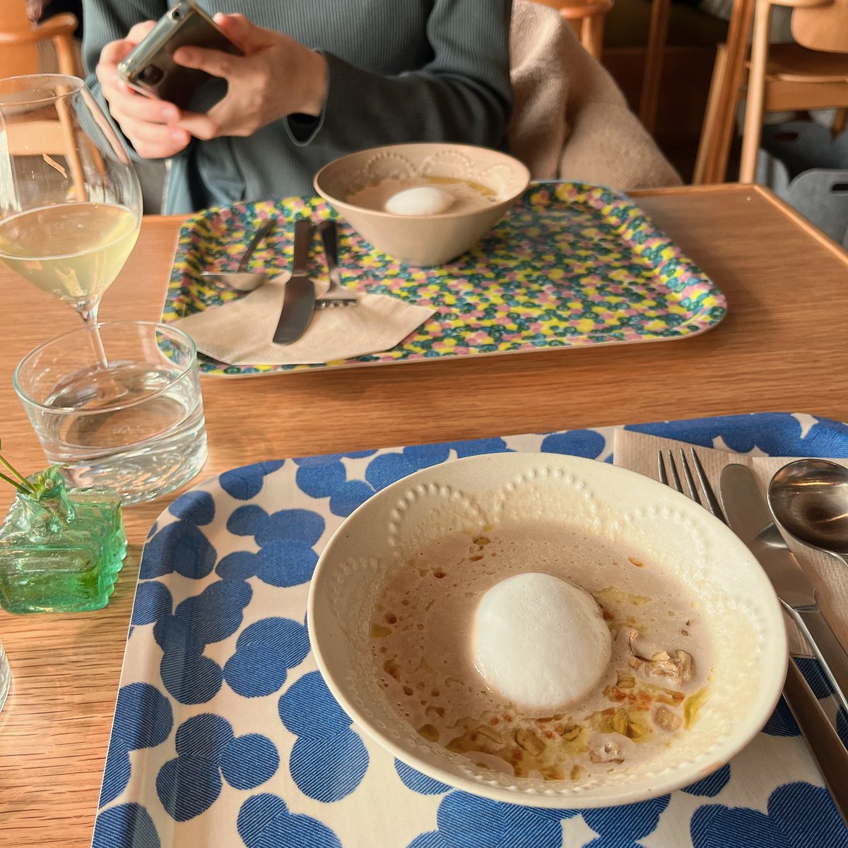 今日はミナペルホネン会♡ 元職場の先生と表参道のCallへ お祝い