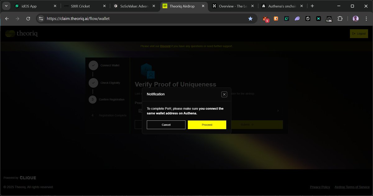 GoGeneralboss's tweet photo. Dear @TheoriqAI many users wallet have been hacked, making the wallet to be vulnerable and some of us did our POH on another wallet.

Kindly help us  on this subject matter #ALLUSERS #DAY1_COMMUNITY_MEMBER #HACKED_WALLET https://t.co/h2RRoijOL2