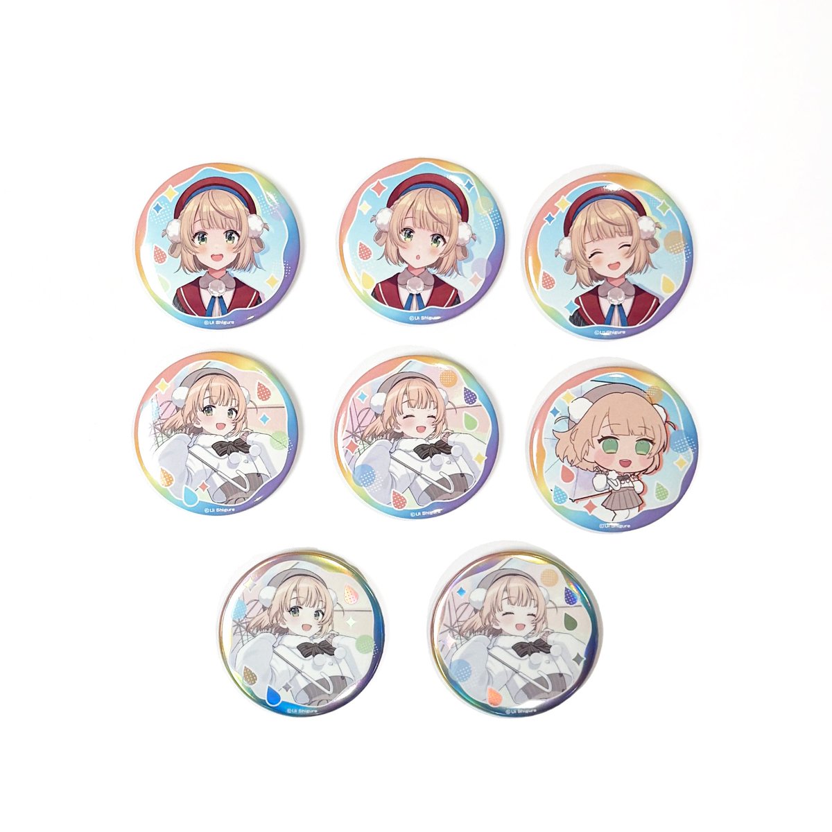 しぐれうい　缶バッジ 商品紹介📢】 TD缶バッジ(全6種/ランダム) 1個：¥550(税込) 1BOX・7個