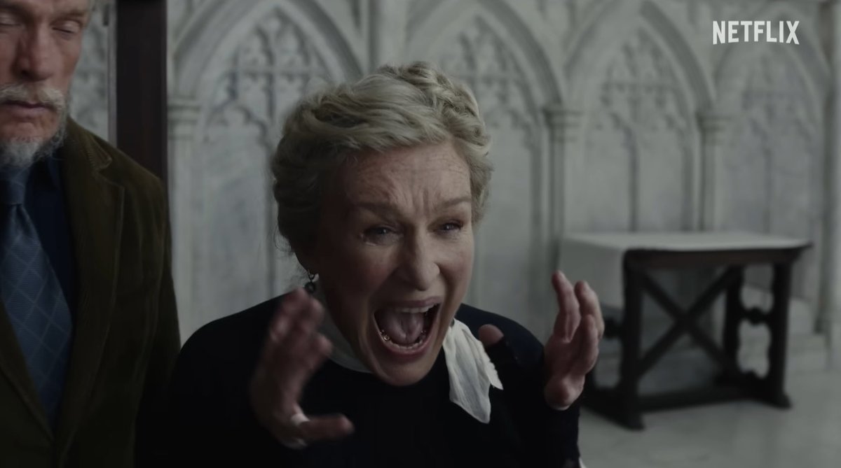 nothnghppens's tweet photo. glenn close was fucking awesome in knives out wake up dead man can’t get over it https://t.co/R4ZGPk5GPg
