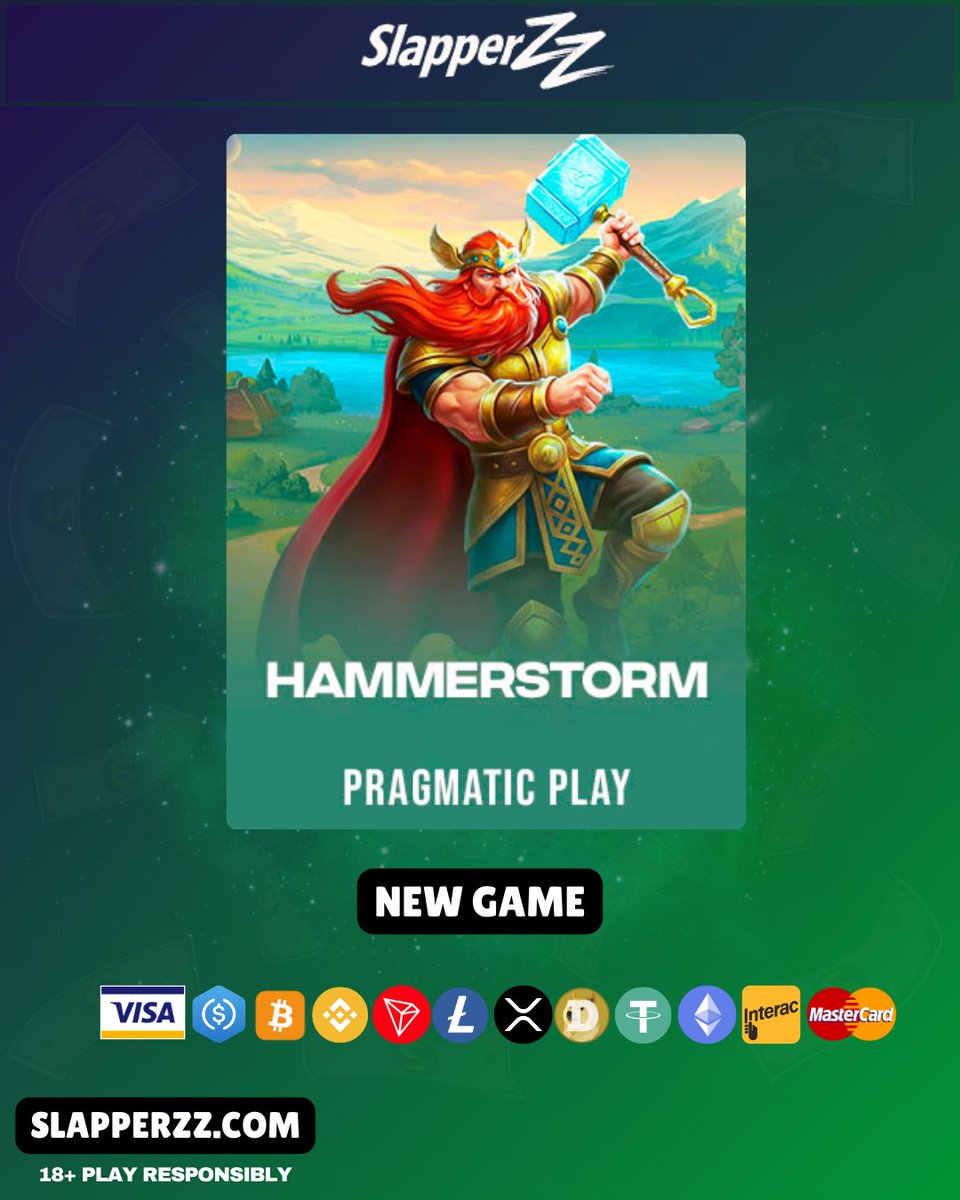 Slapperzzcom's tweet image. Hammer storm out now on Slapperzz! 

Play now! 

#slapperzz #casino #new #game #slots