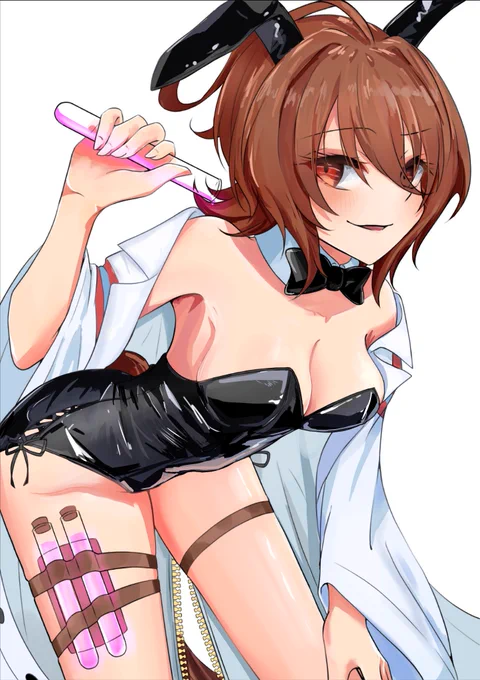 ハチさん()とタキオンの線画交換をしました! ありがとうございました! #ウマ娘