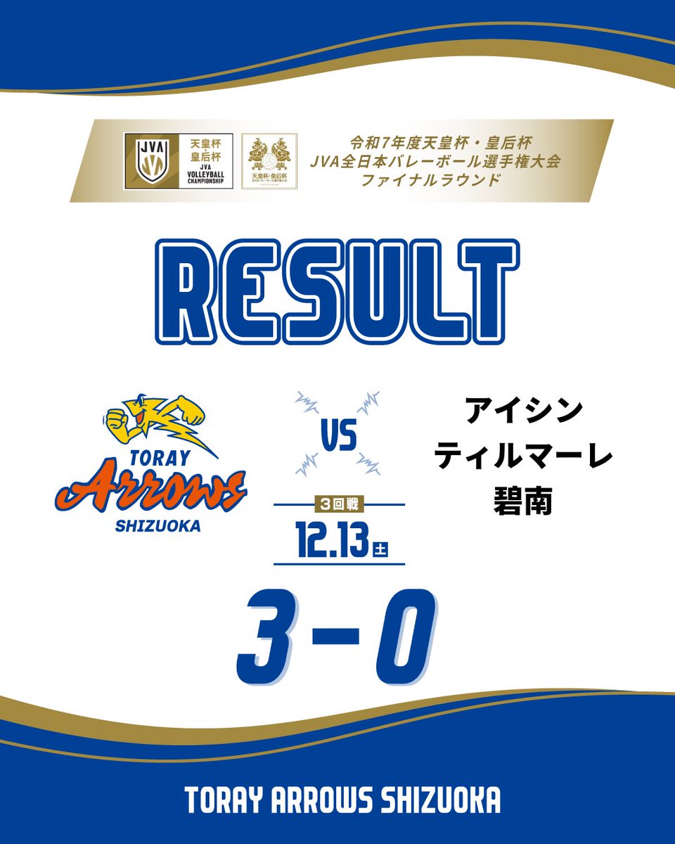 東レアローズ静岡 (@TORAY_ArrowsMEN) / Posts / X