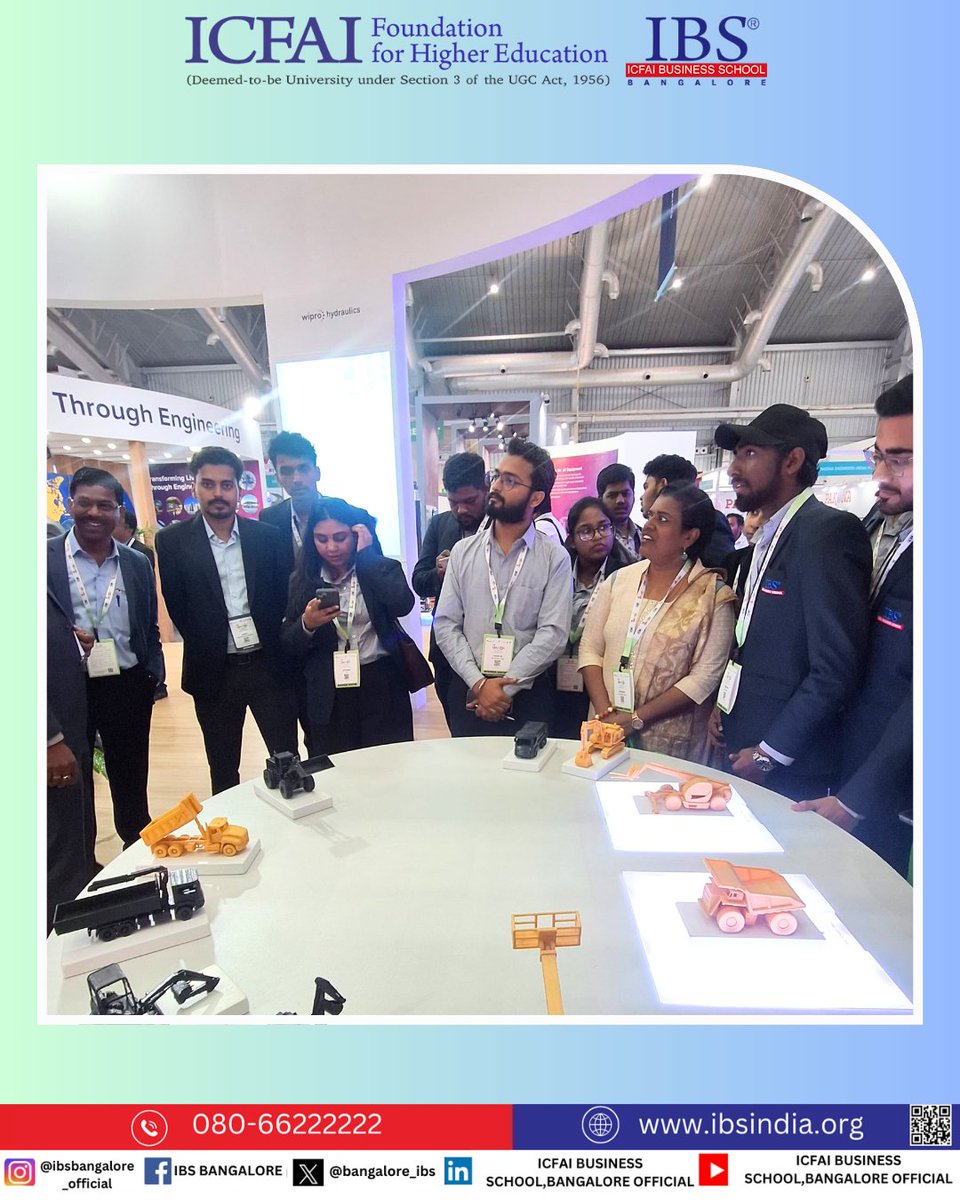 bangalore_ibs's tweet image. A productive and insightful visit to EXCON 2025! Students explored cutting-edge construction equipment, witnessed live demos, and gained exposure to industry innovations &amp;amp; future career opportunities. A day of real-world learning!
#IBSbangalore #IndustryVisit #IFHE #ICFAI #MBA