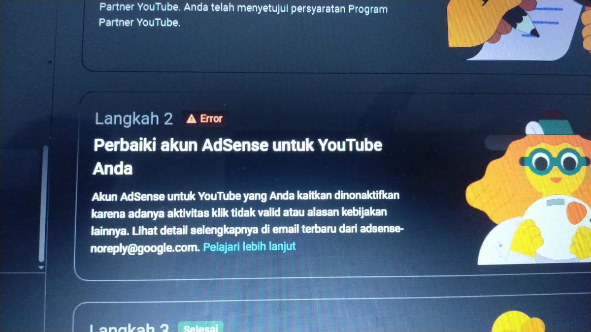 RRFamily5's tweet photo. @TeamYouTube 
Halo tolong Bantuannya Saya Tidak melakukan pelanggaran tiba tiba akun YouTube adsense saya di nonaktifkan. Sedangkan saya tidak sama sekali melakukan aktifitas apapun. Termasuk klik atau sejenisnya.terimakasih saya tunggu kabar baik nya 🙏 https://t.co/LdzxTrRKfj