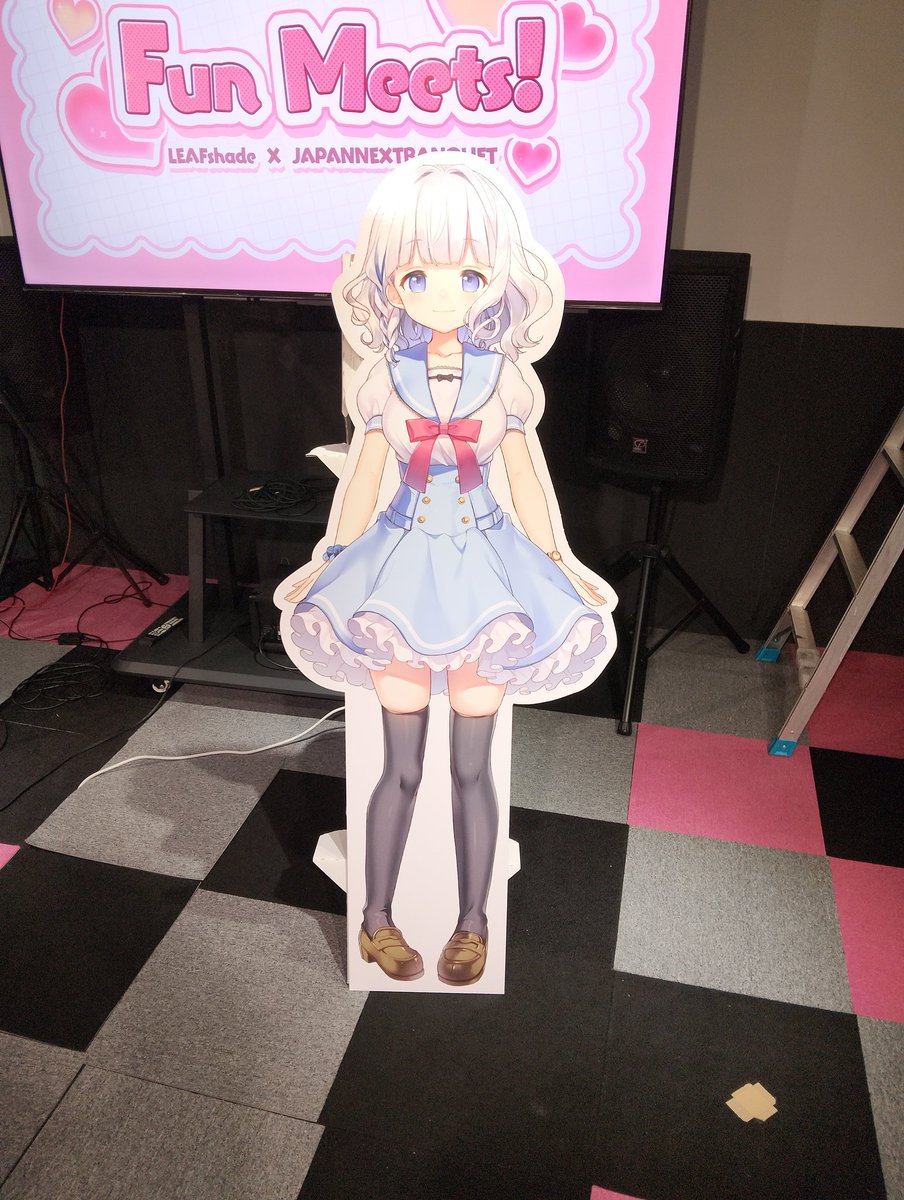 banquetchofu's tweet photo. 本日のゲスト
#すぎやまくるみ 様
の等身大パネル受注販売になります！オンラインでお越し頂いたファンの皆様に関しまして
本日中にイベントチケットを購入したサイトのお問い合わせに【すぎやまくるみ等身大パネルについて】とお送りください！！
#FunMeets https://t.co/AcMSGnbnLL