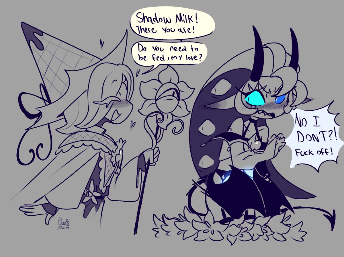 floofierun's tweet image. CW//shadow milks outfit is suggestive but nothing else really is 

oh the woes of being marked... 
#puremilk #pureshadow