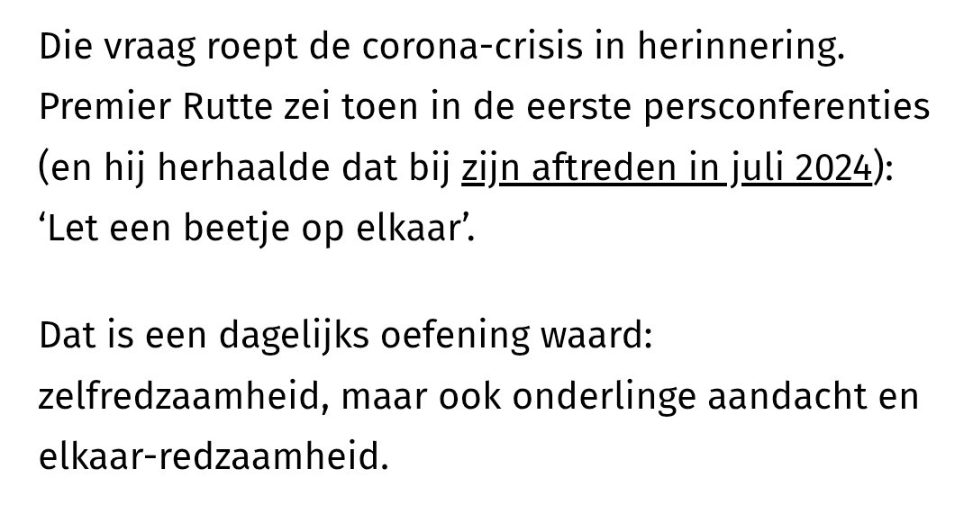 Sjirk Kuijper die met instemming Mark Rutte citeert. Dat mag in de krant 😉 (op het gevaar af dat ik nu met screenshots wordt geconfronteerd waarbij hij dat vaker doet 😋)