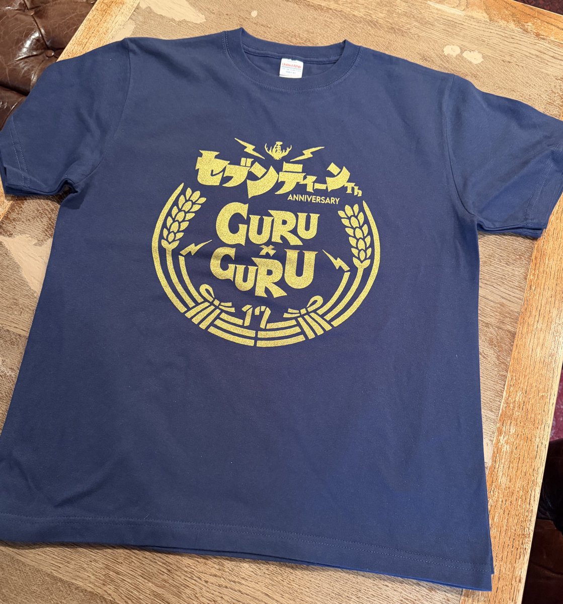 GURUxGURU 17th ANNIVERSARY Tシャツ 新色(前プリントのみ) ネイビー