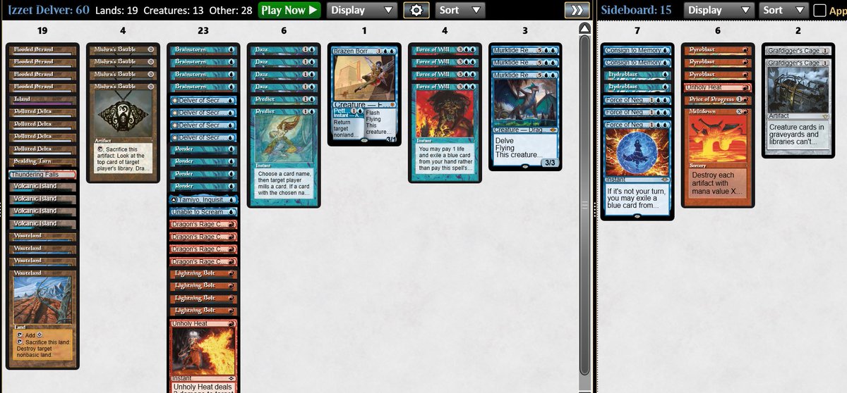 Lost in the finals of legacy challenge. Happy to be back on modo’s daily grinding pattern. #MTGlegacy