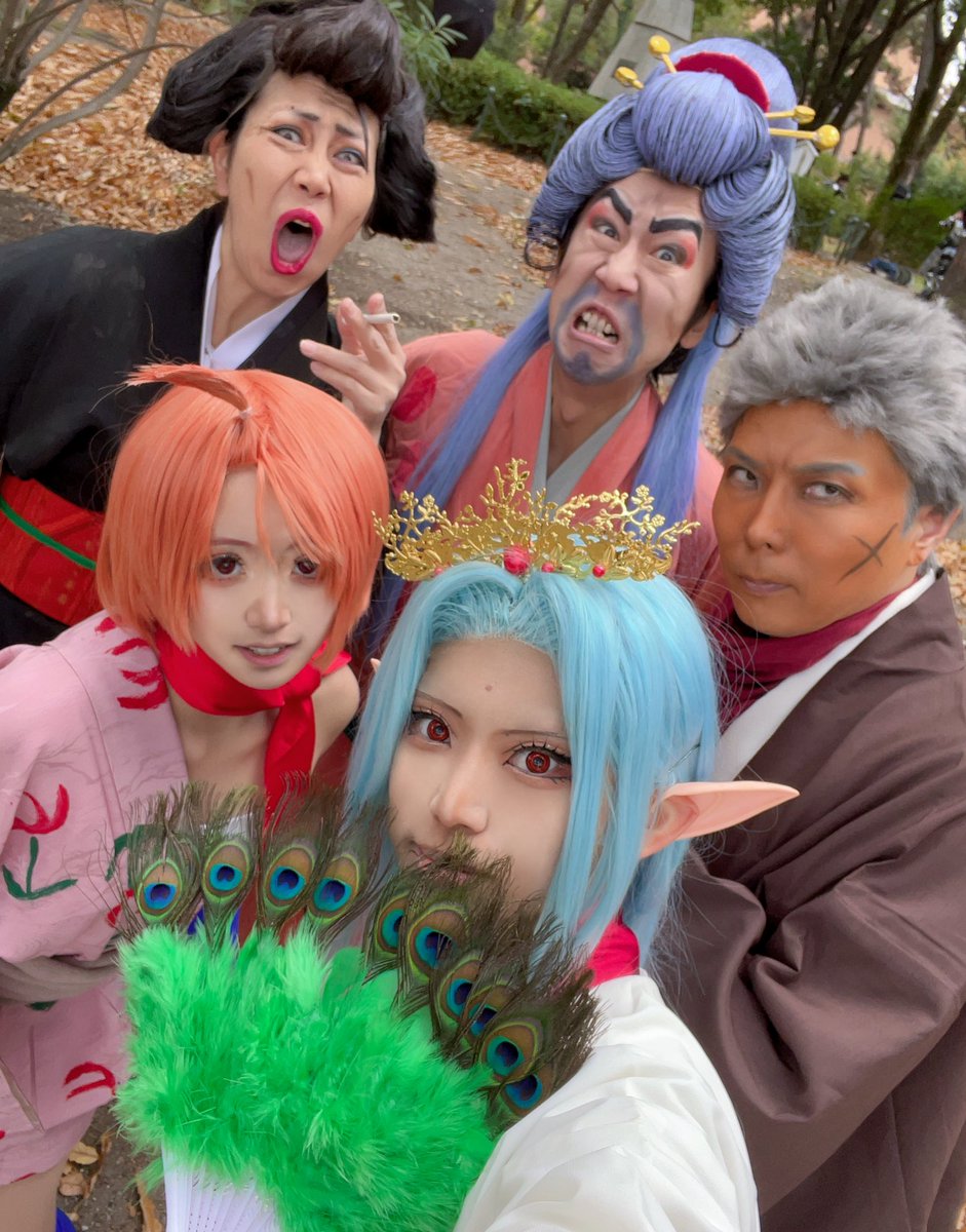 nyokirr's tweet photo. 銀魂の四天王じゃぁぁぁ！！！！
ピラ子もいるよ！！！
 #アコスタ鶴舞 https://t.co/HwjjLXmN5a