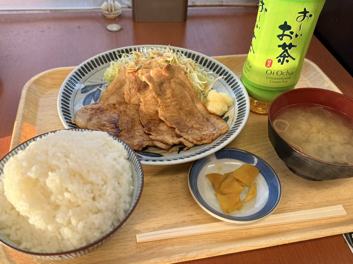 色んなところで生姜焼き定食食べてきたけど初狩の生姜焼き定食を超える