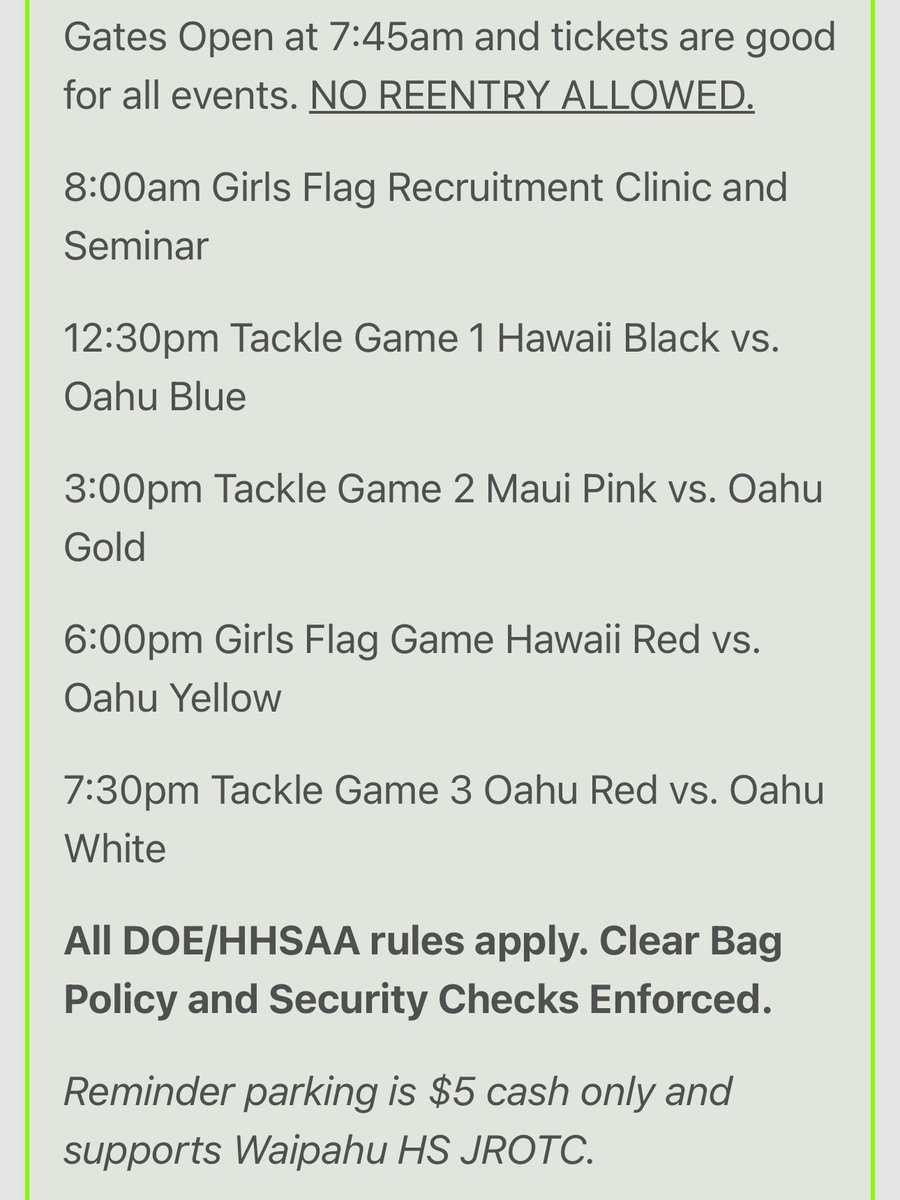 Hawaii High School P.R.O. Day tweet media