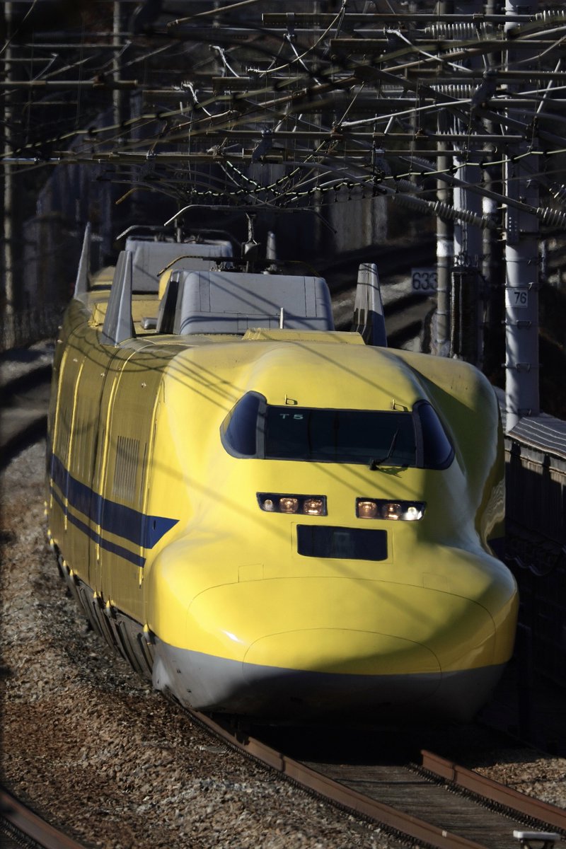 2025年12月13日、ドクターイエローT5編成 こだま上り検測とハロー