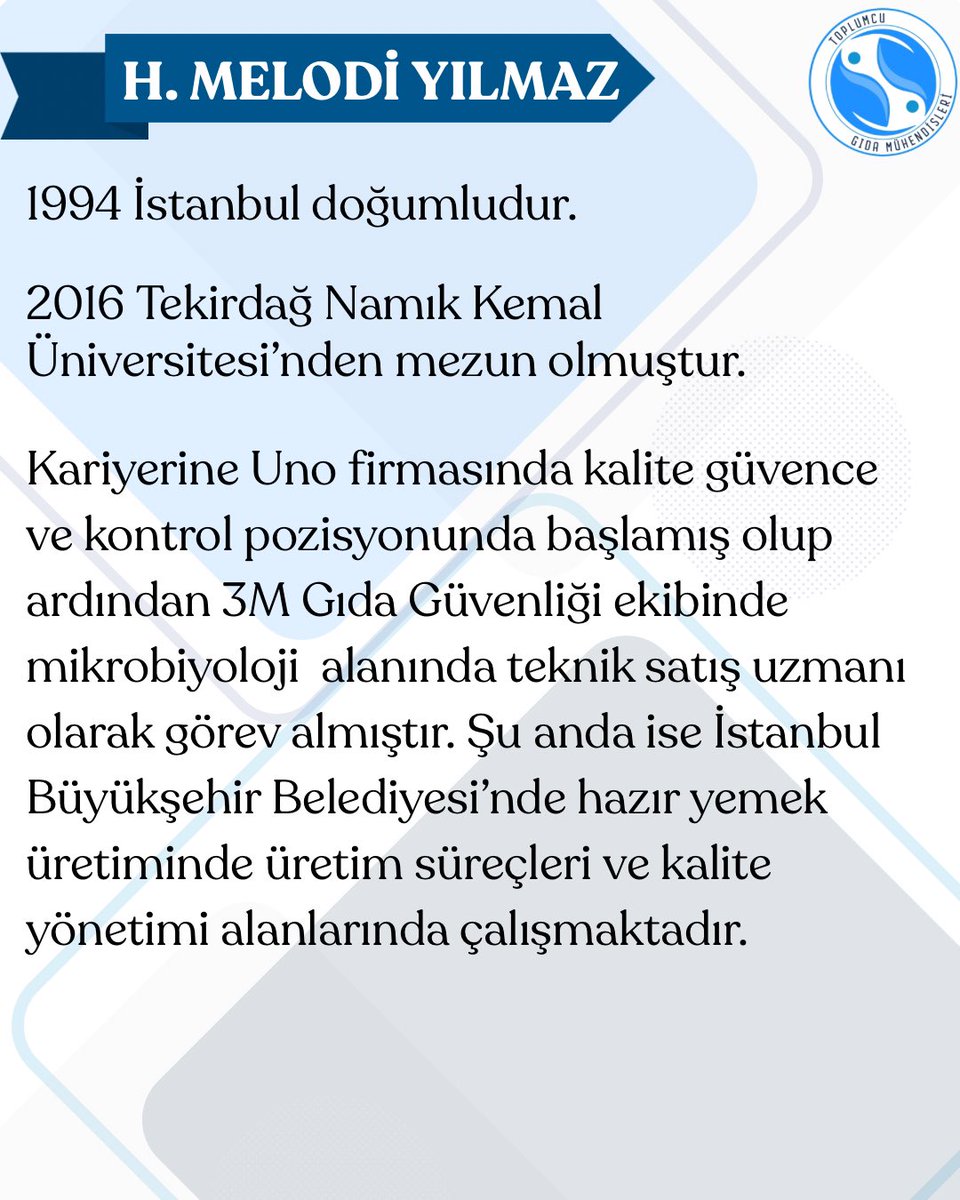 Yönetim kurulu adaylarımızdan Hasret Melodi Yılmaz 💙