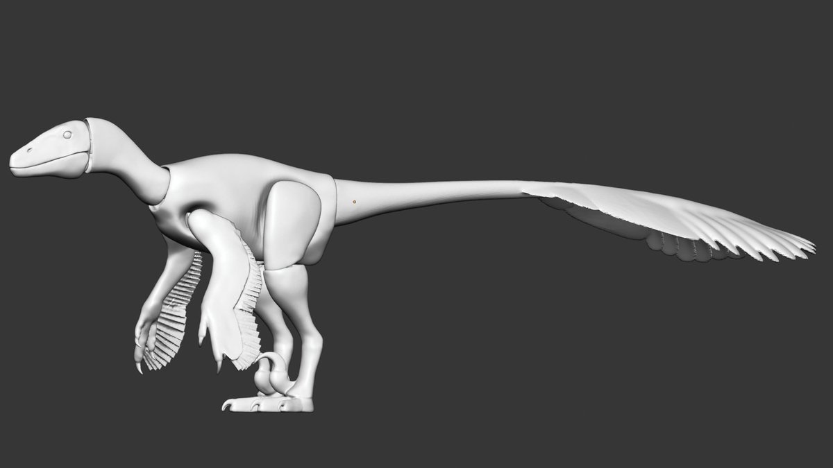 PaleoAustin_C's tweet image. My custom scientifically informed Deinonychus antirrhopus Action Figure (textureless WIP)
Made in Blender, no AI

#paleoart #3dmodel #digitalmodel #blender #dinosaurs #3dart