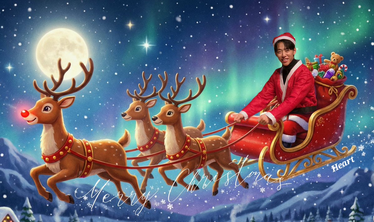 합성해달라고 하셔서...
산타 댛니 방문 부탁드립니다🎅
