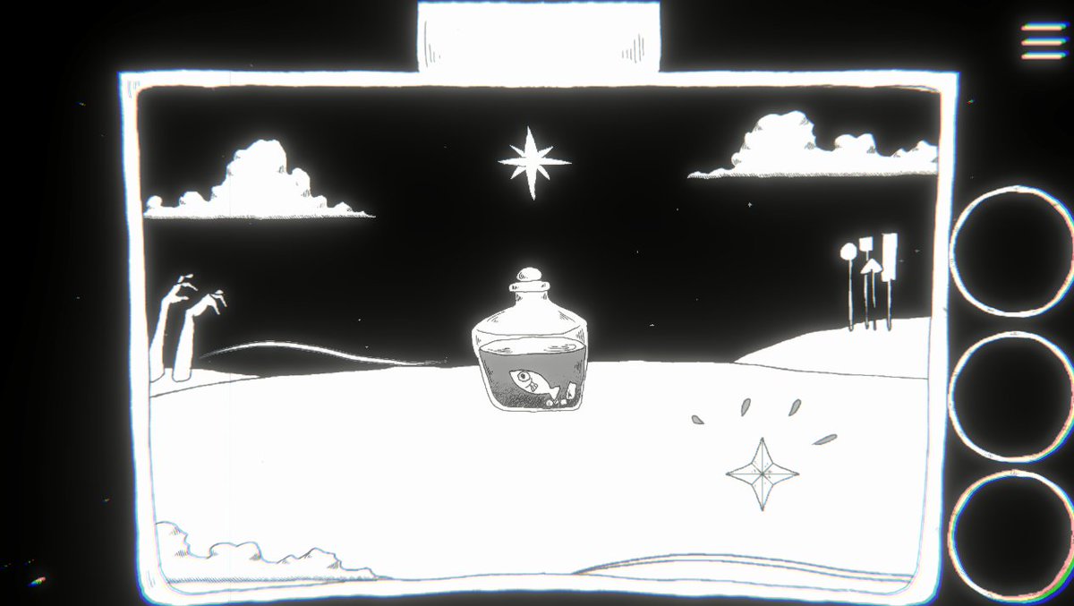 『瓶の中のサカナのために』/makina✴︎games tweet media