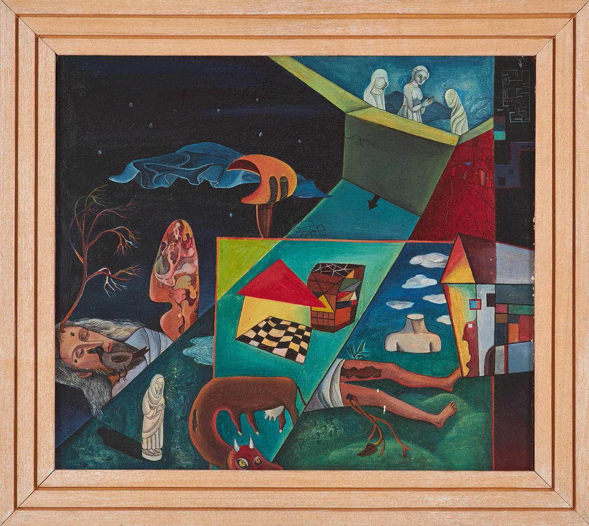 Tokhtaman's tweet photo. Inexorable Time
This is a painting from my early period, when I was a beginning artist. It was sold in Denmark and later resold at auctions several times. I am often asked whether this painting is mine https://t.co/D0LoQ0ck4l