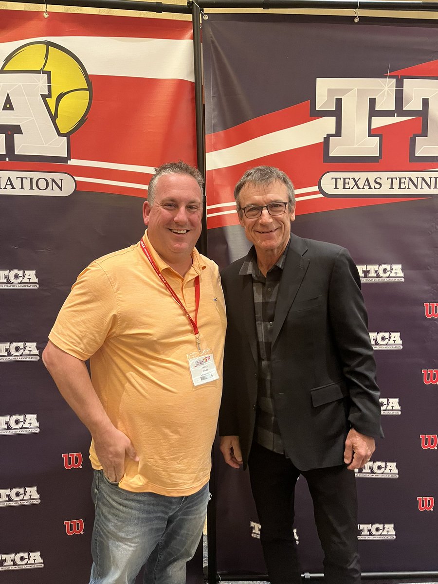 NimitzTennis's tweet photo. Complete thrill getting to meet and hear former world #1 tennis player Mats Wilanser speak!!! https://t.co/p6ik1ZHPiC