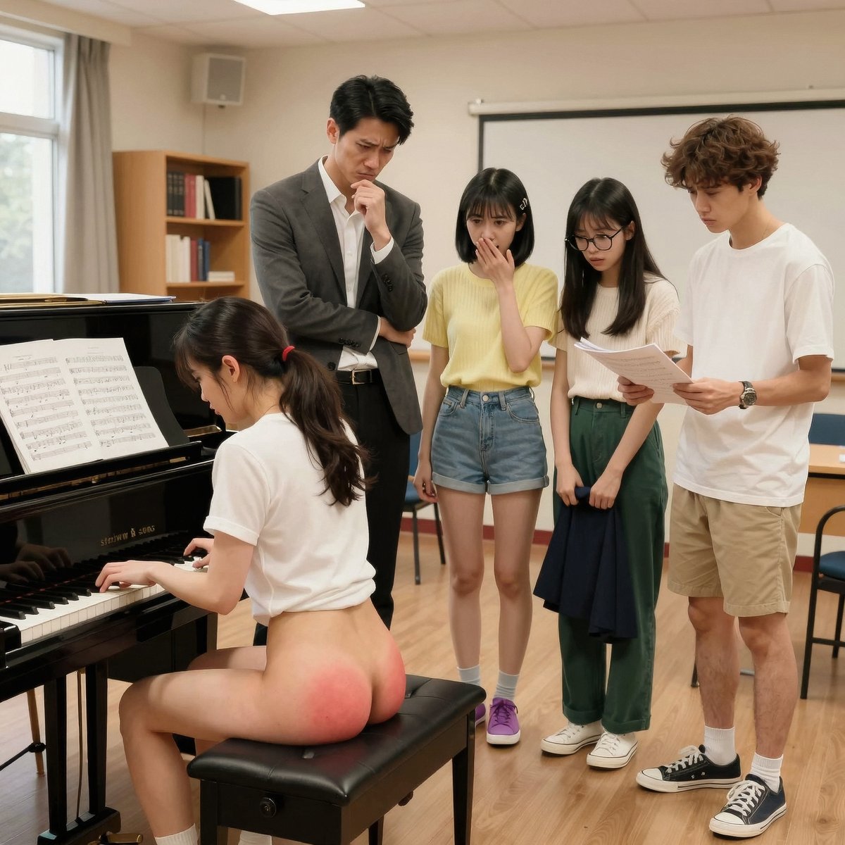 玩了下 z-image turbo，不出意外AI啪人又变厉害了🤖
#打屁股 #spanking #スパンキング #ZImage_Turbo #Zimage