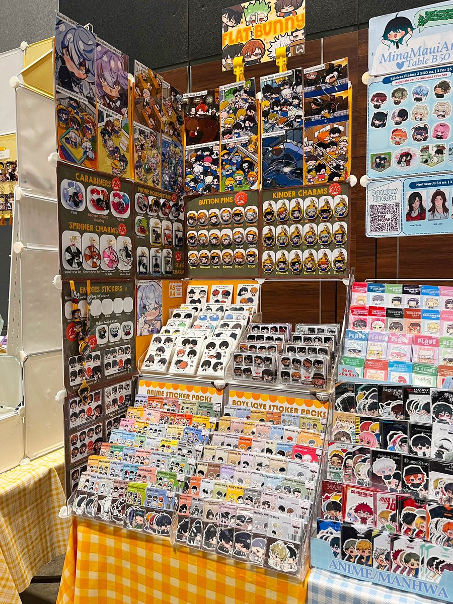 flatbunnyprints's tweet photo. Doujin Mini Day 1 Singapore ๐ธ
We here at table B50 w/ @mingmauiart
Anime, Boys Love, BSD etc.
#doumini #doumini2025 #doujinmarket https://t.co/LC3PecPDqj