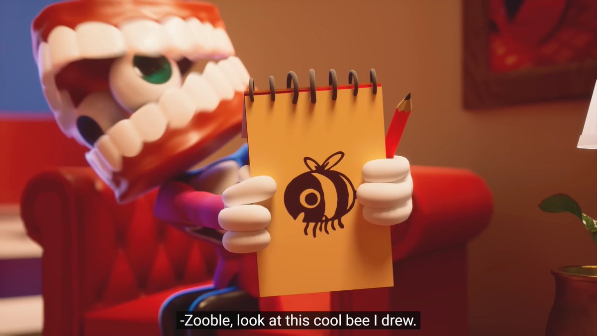 Golden_Knight_'s tweet image. TADC EPISODE 7 SPOILERS
.
.
.
.
.
.
.
The way you could tell it was a set up from the start because of that bee drawing #TADCEp7 #TADC
