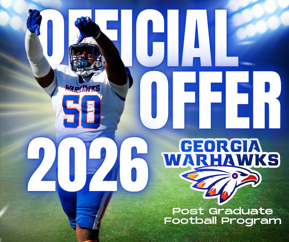 Nejon7's tweet photo. I’m excited to say I’m honored to receive a post-graduate football offer. Thankful to my coaches, teammates, family, and everyone who believed in me. https://t.co/EguXPJKYH2