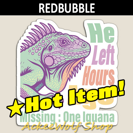 AckeeWolf's tweet image. 🌈#Redbubble
Now available! 🦎🌈

A cheerful iguana enjoying a pastel city stroll. Light, fun, and full of playful energy.

▶️REDBUBBLE SHOP:
 redbubble.com/shop/ap/174931…

#IguanaArt #PastelDesign #CuteIllustration #AnimalArt #followforfollow