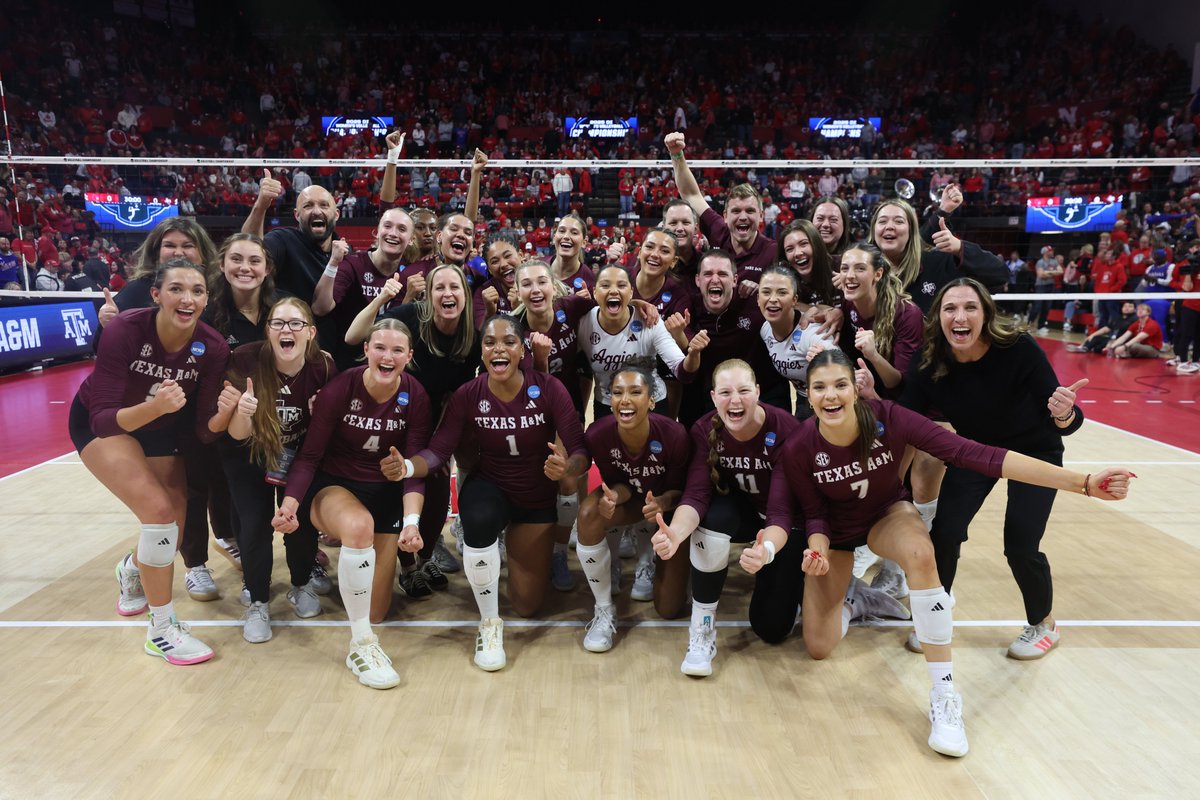 Win No. 26 overall, Win No. 3 in NCAA Tourney 👍

#GigEm // #AggieVB
