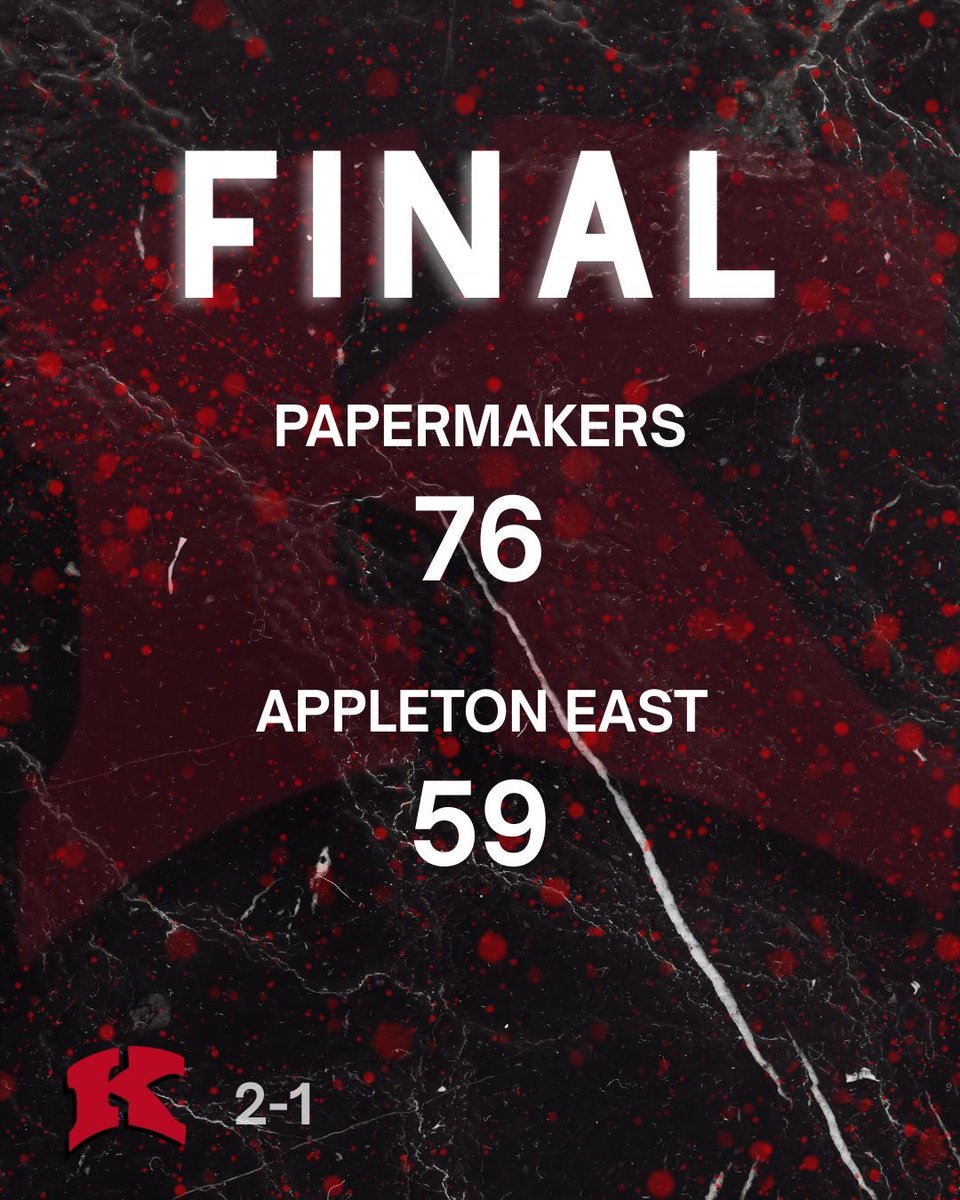 Great win on the home floor to move to 2-0 in the FVA!

2027 Alex Krause 22 Pts, 8 Reb, 7 A
2026 Kegan Pleau 16 Pts, 5 Reb, 3 A
2026 Ryan Buchanan 14 Pts, 8 Reb
2026 Hunter Holschuh 9 Pts, 5 A

The Makers return to action tomorrow vs Seymour @ 4:30 PM @ Kaukauna HS

#MakerGrit 🏀