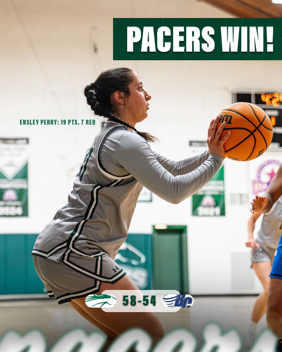 GoPacersWBB's tweet image. BIG WIN FOR THE LADIES TONIGHT IN THE HERM 💪🏾🔥
Second Conference Win ✅

Proud of the grit, heart, and teamwork—keep building, keep believing. This is just the beginning 👏🏾🏀

#EffortOverExcuses 💚🐎