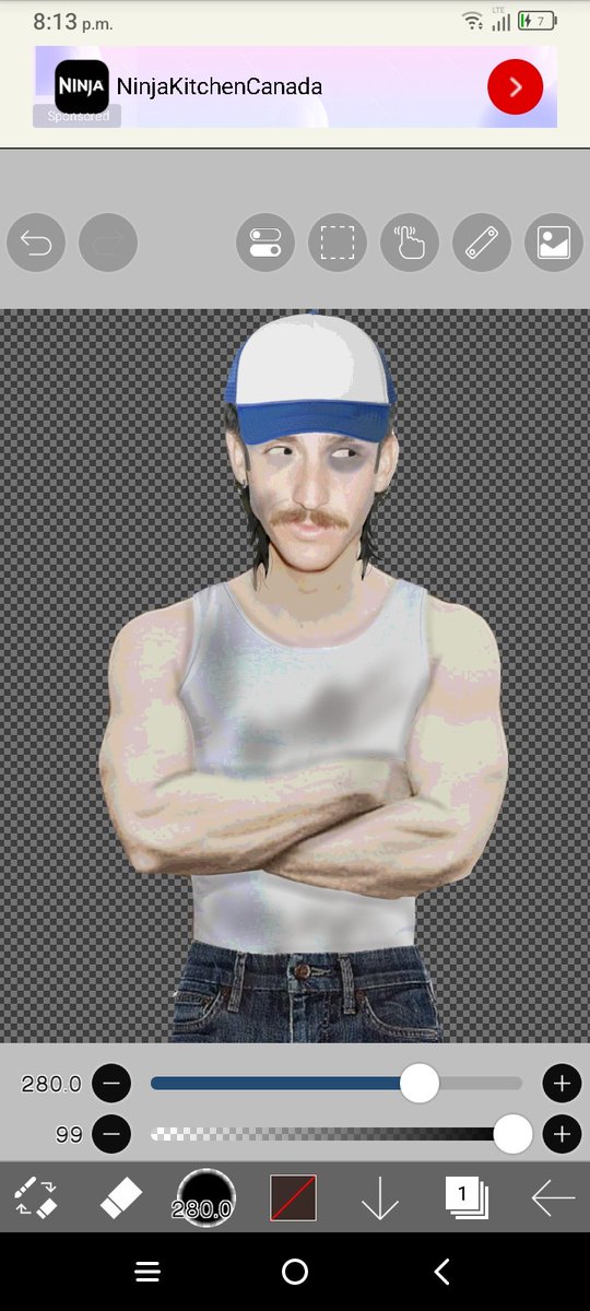 TH3GANGSTR's tweet photo. // working on another ninah oc.. I call him the trucker. https://t.co/HnJisEuJX7