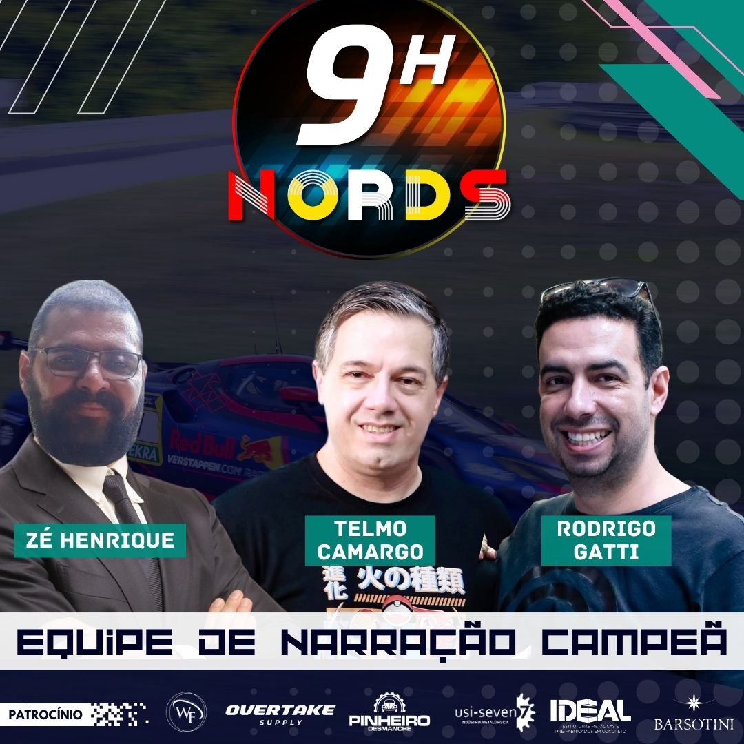 🟢 Boa tarde pessoal 🟢

Venha curtir a TRANSMISSÃO 🔺AO VIVO🔺 das 🏁 9H de Nords 🏁 evento de encerramento da Temporada 7. Narração de Telmo Camargo, Rodrigo Gatti e Zé Henrique.🌟

🗓 ASSISTA AGORA 🗓 - - youtube.com/live/34d4B9dqp…

🚦MULTITAP RACING, A CASA DO ACC NOS CONSOLES🚦