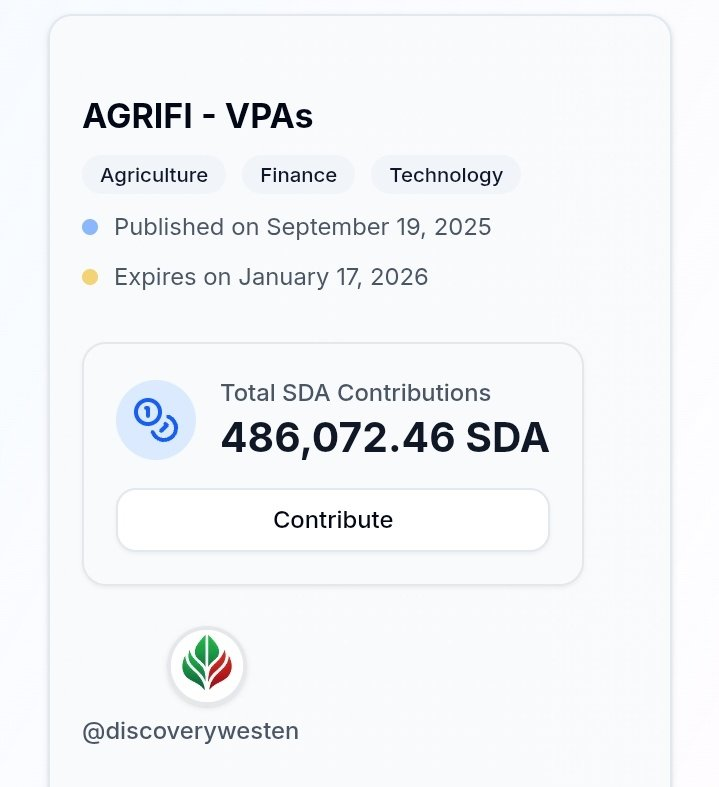 nguyenky201288's tweet image. The Agrifi-VPAs project ranked 8th in the top trending of the Sidra ecosystem. Thank you for the efforts, trust, and support of all members and contributors.
Links: sidrastart.com/project/bac870…
#VPAG
#VPAs