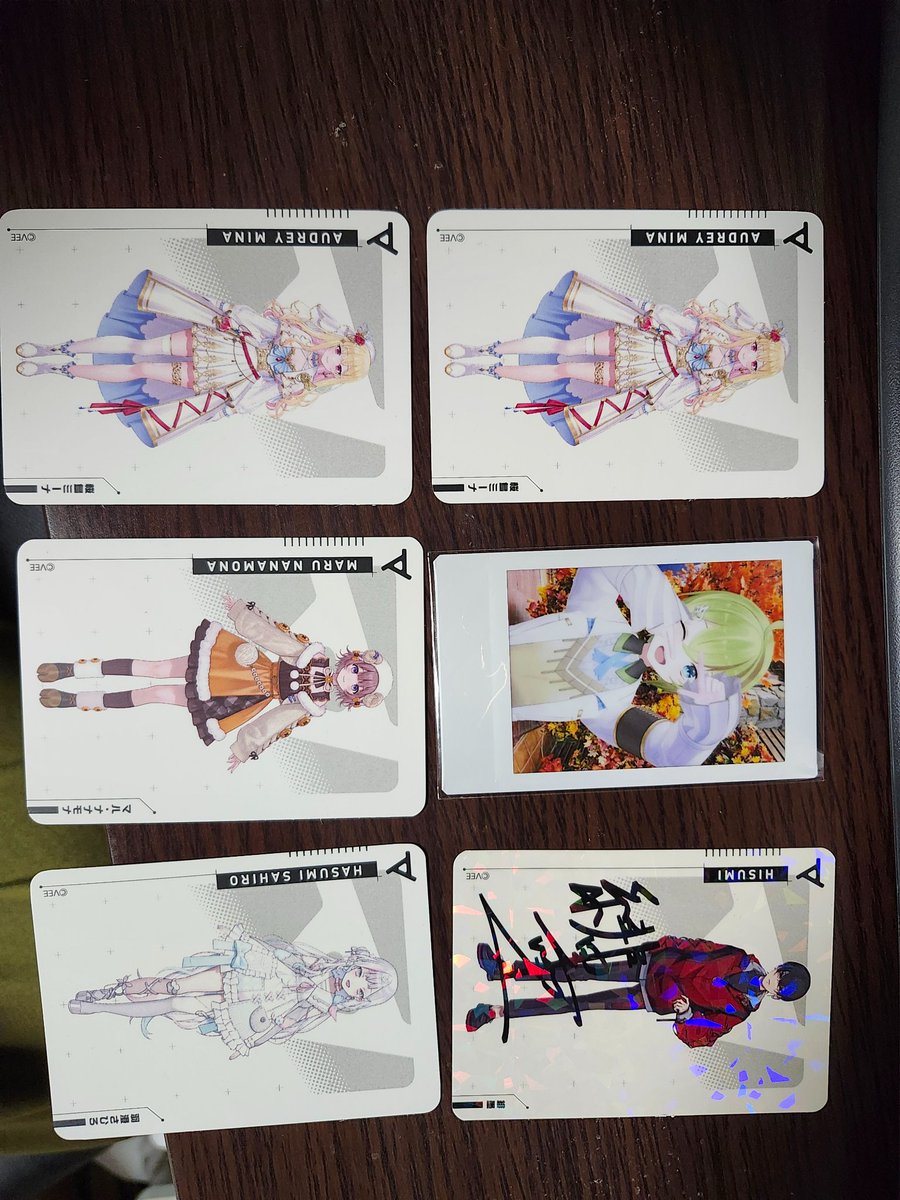 オータムチェキ1枚チャレンジと、一緒に買ったトレカ第一弾5枚 チェキ