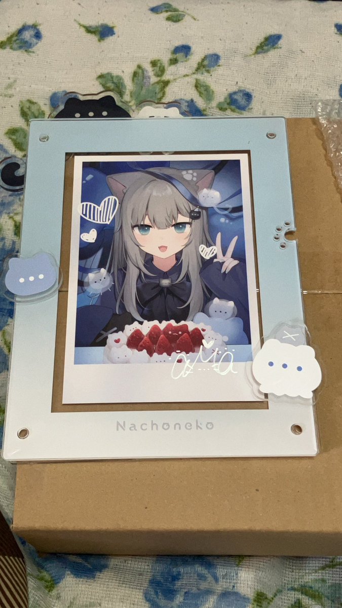 ﾅﾁｮﾁｬﾝの誕生日グッズ届いたー！！ 全部可愛すぎてどう飾ろうか悩む