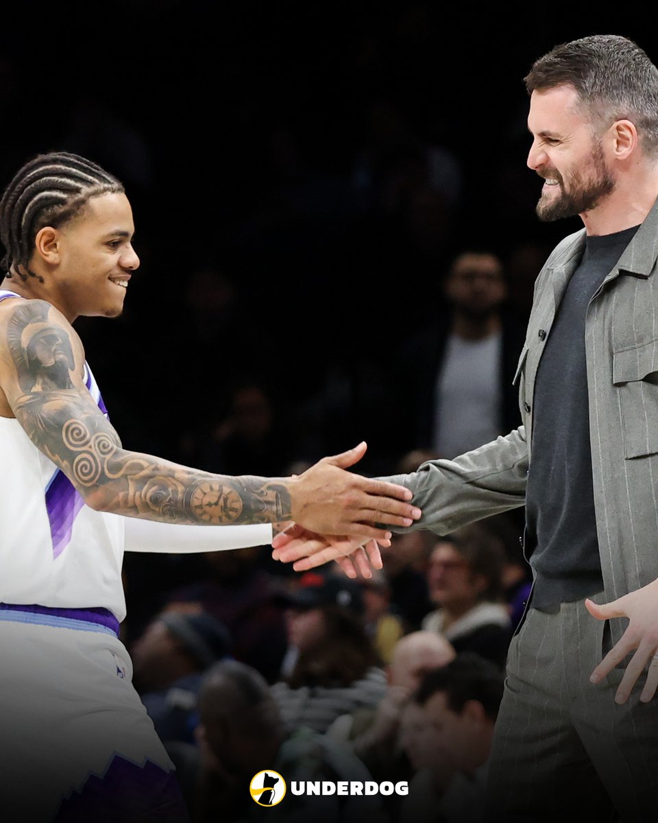 UnderdogNBA's tweet image. Kevin Love and Keyonte George in Jazz win:

59 PTS
14 REB
9 AST
20-35 FG