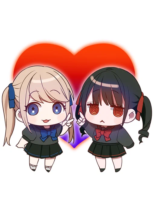 「今日は何の日なんですか?地原さん」 12月13日は双子の日だよ 姉妹のように仲良しな地原さんと千夏ちゃんのツーショットです