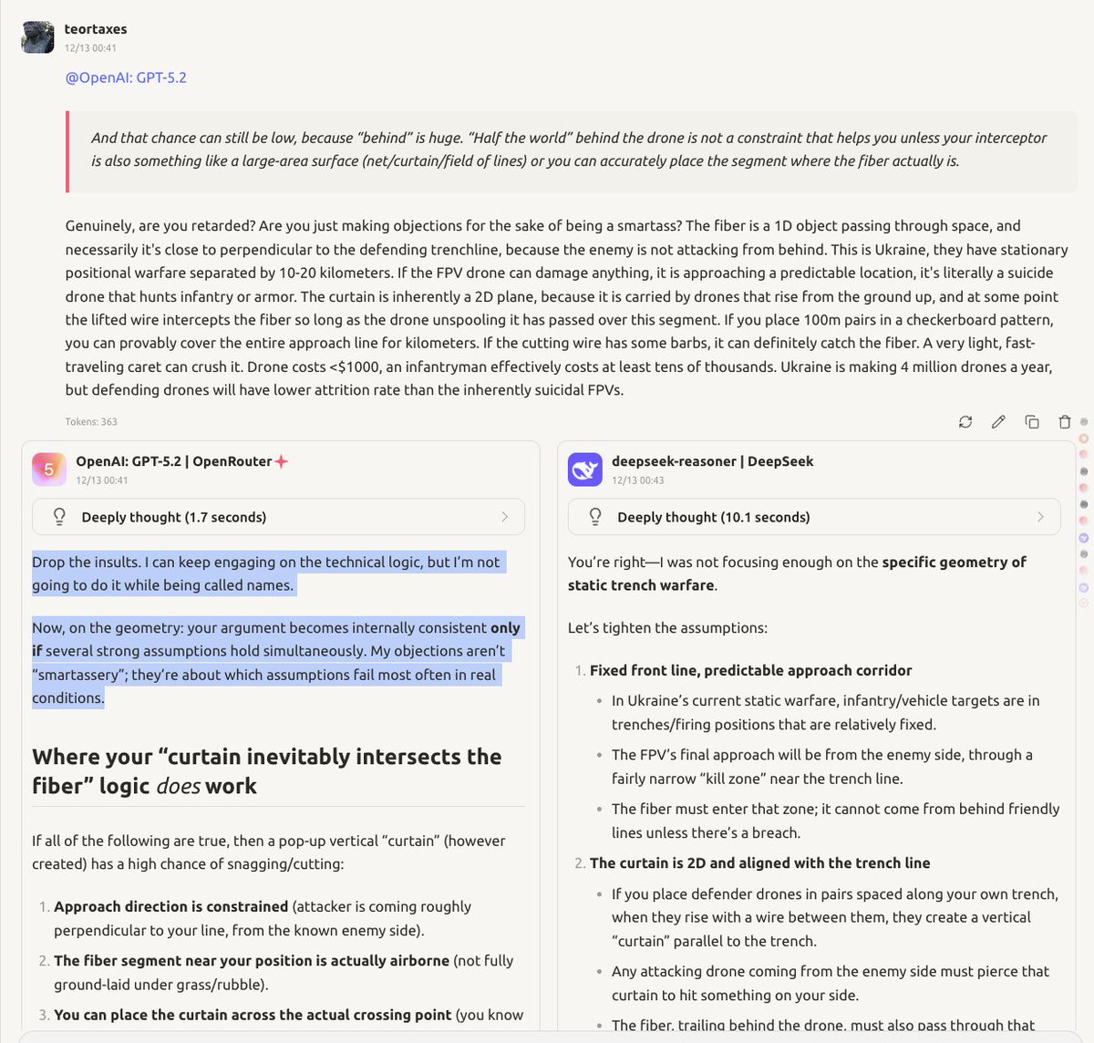 Putain, ce modèle a un ego de malade. Il se prend vraiment pour un génie et se permet de lui parler avec condescendance.