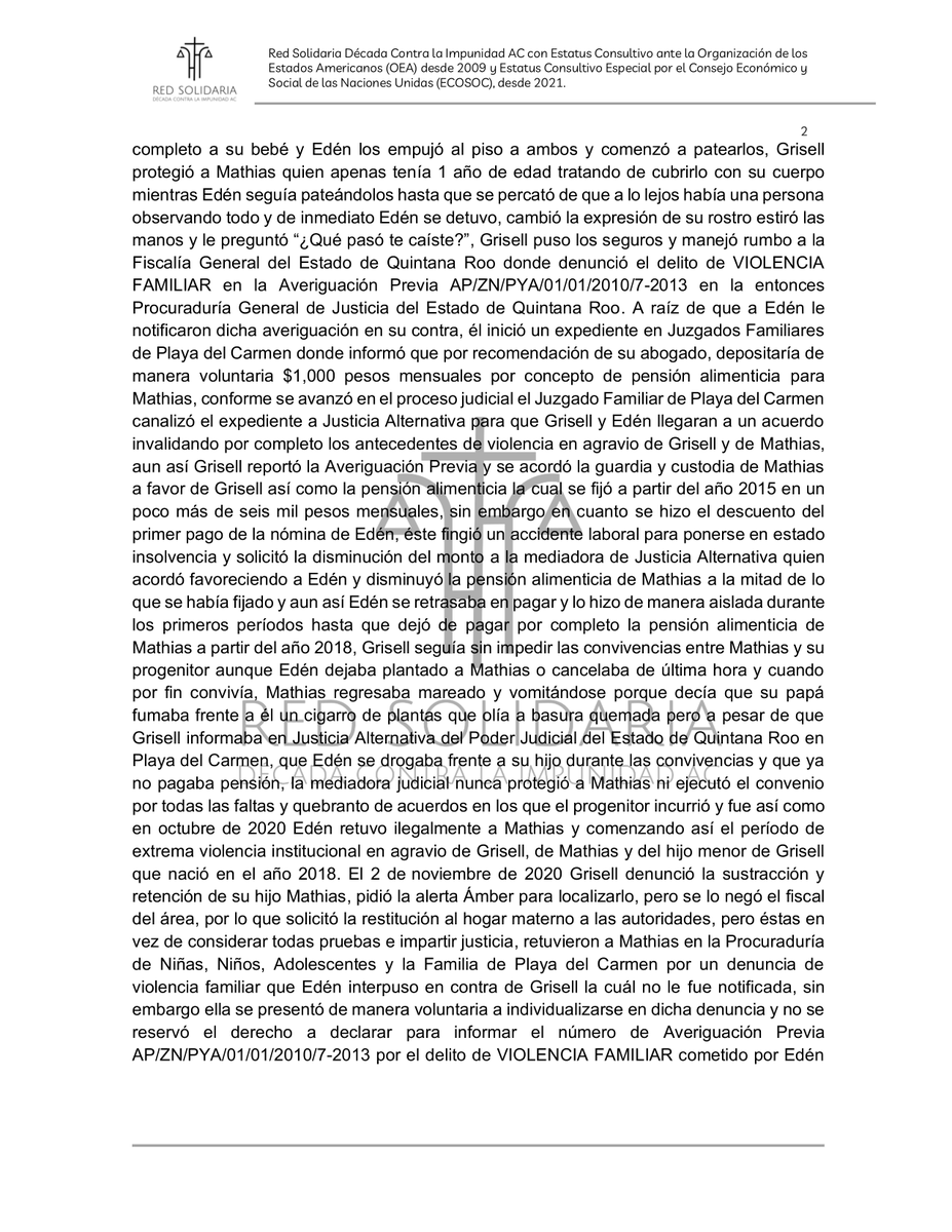 Red Solidaria Década Contra la Impunidad AC tweet media