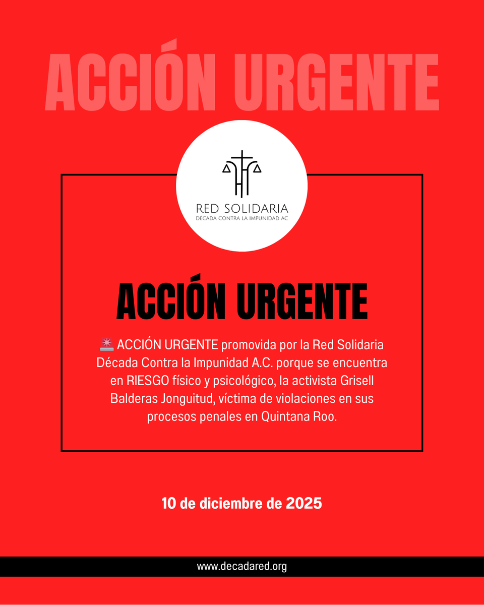 Red Solidaria Década Contra la Impunidad AC tweet media