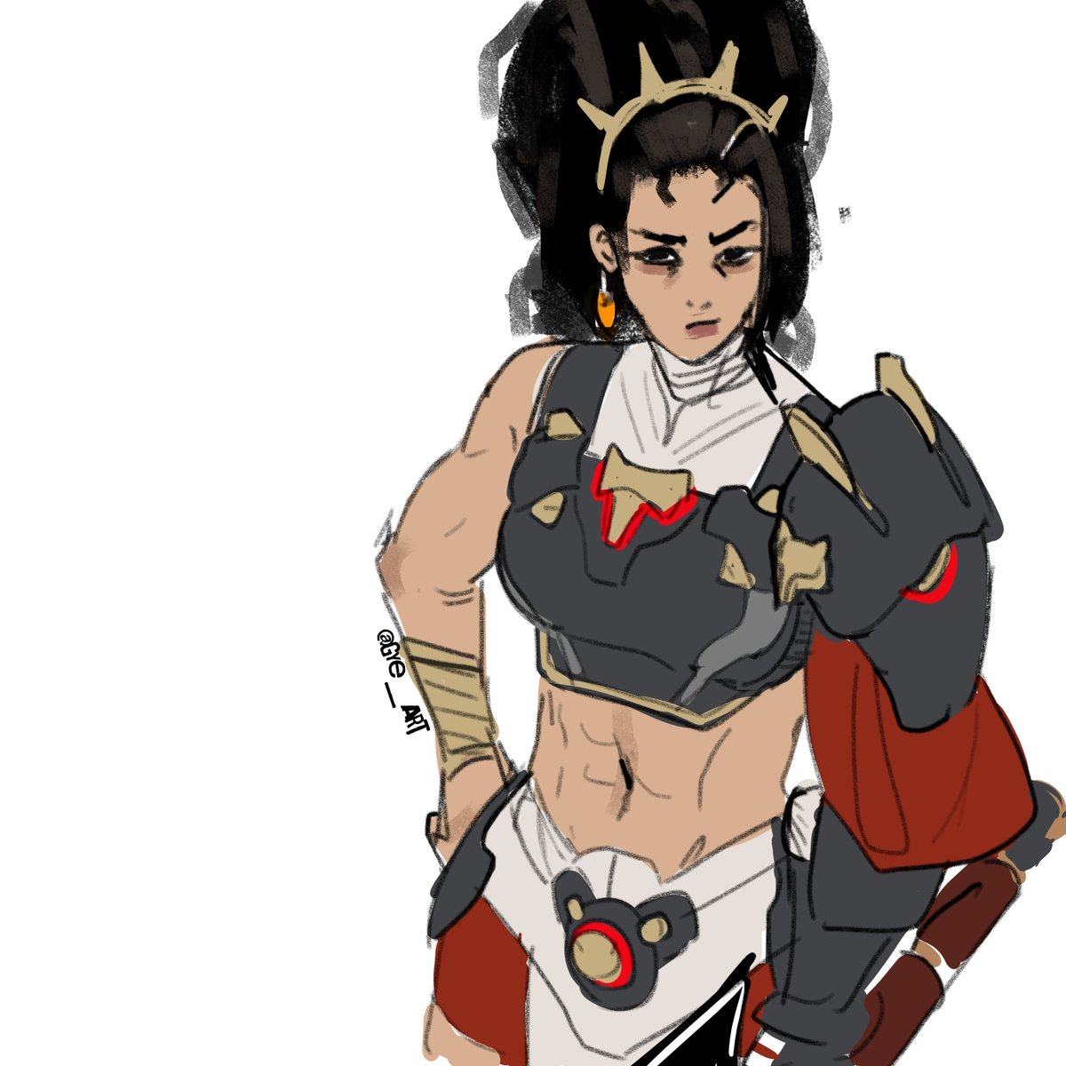 sketch of my new ow2 main eheheh

#Overwatch2Fanart #vendetta