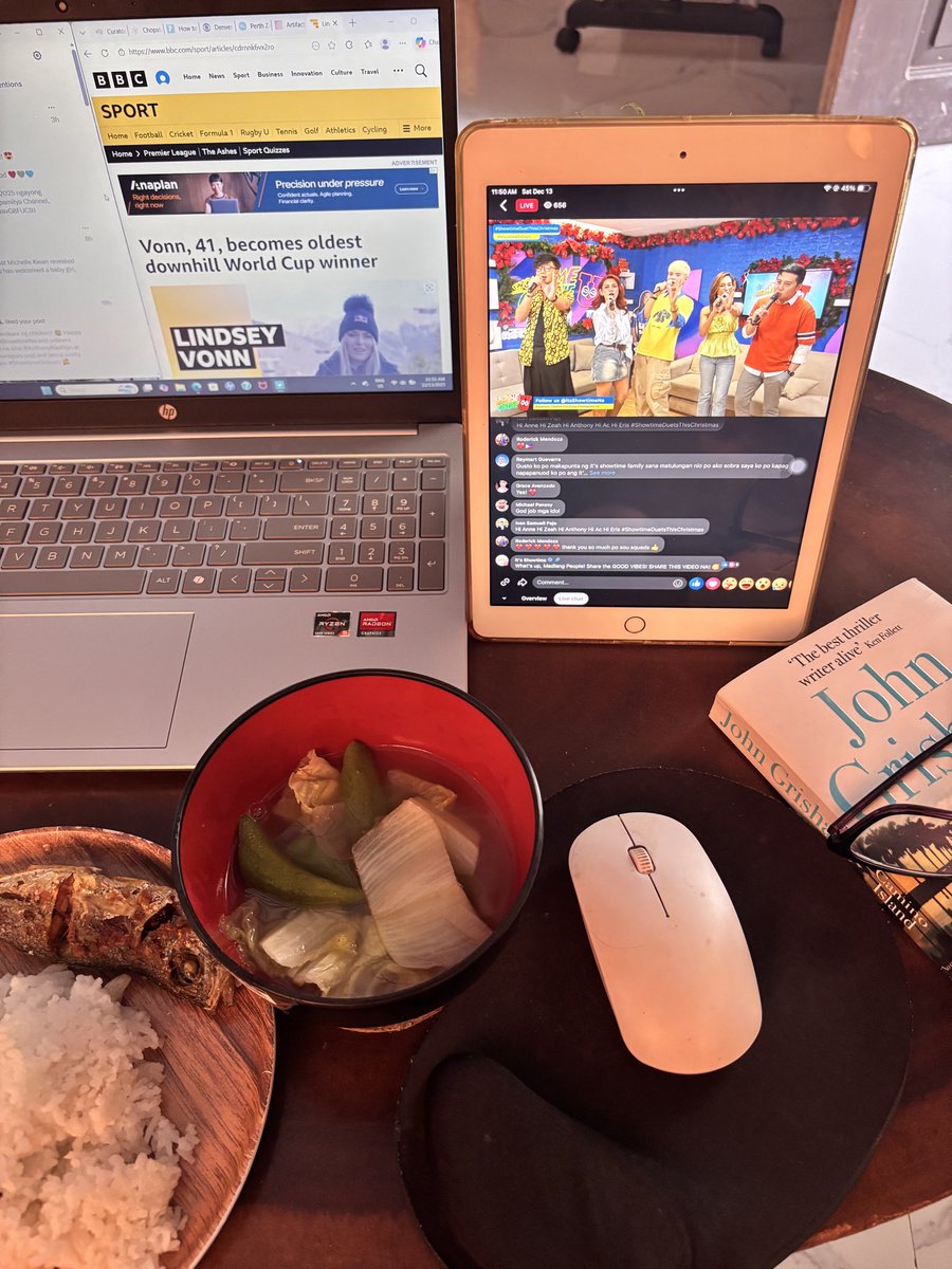CasilanLee's tweet photo. It’s Sabado vibe 😍 Happy Weekend solid showtimers @itsShowtimeNa @SoUSideKick .Lunch is ready, work atm and showtime vibe 🥰 Excited for TNT duets weekly finals #tntduets @_lorrainegalvez @ItsACsLife @AnthonyKastilyo @erisaragoza at Zeya and Anne #ShowtimeDuetThisChristmas https://t.co/OI8T2qJ04z
