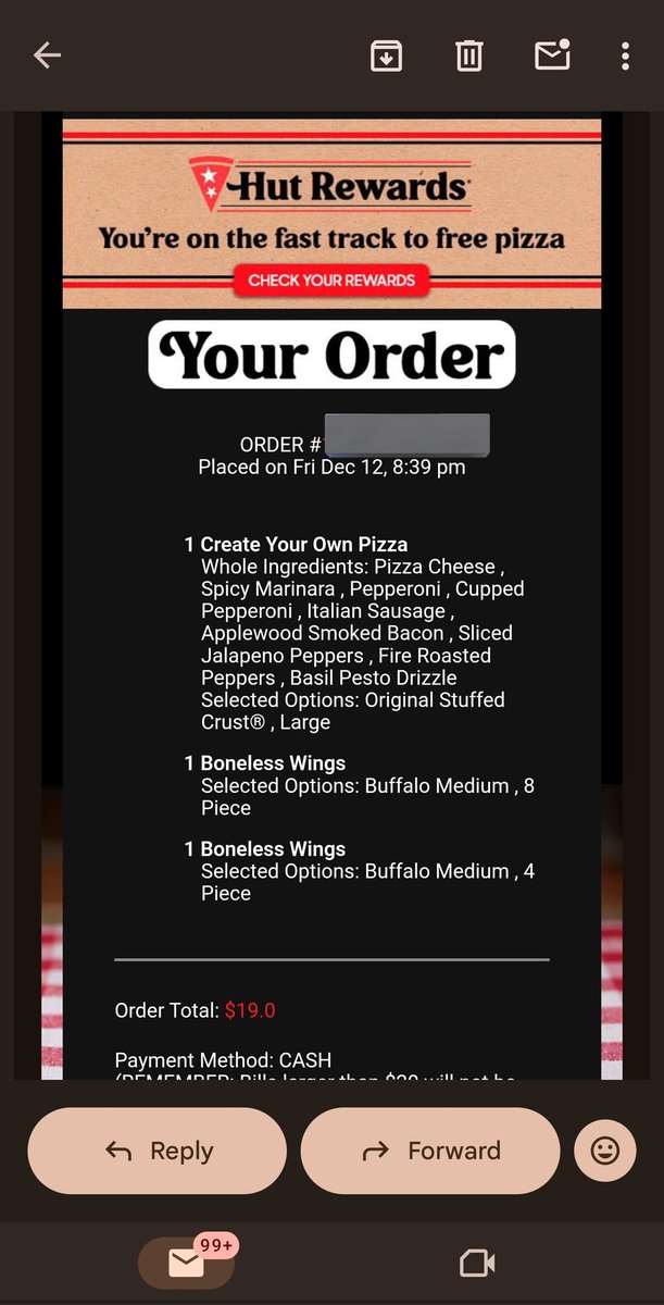 IronFist1995's tweet photo. @pizzahut yall need to fix your computer systems and fire the rude general manager at the Rock Island Illinois store. I ordered using a promo code given to me by @pizzahut, and my order total came out to $19. The driver arrived, and said my order total is $34 something. https://t.co/BYrrApGrXP