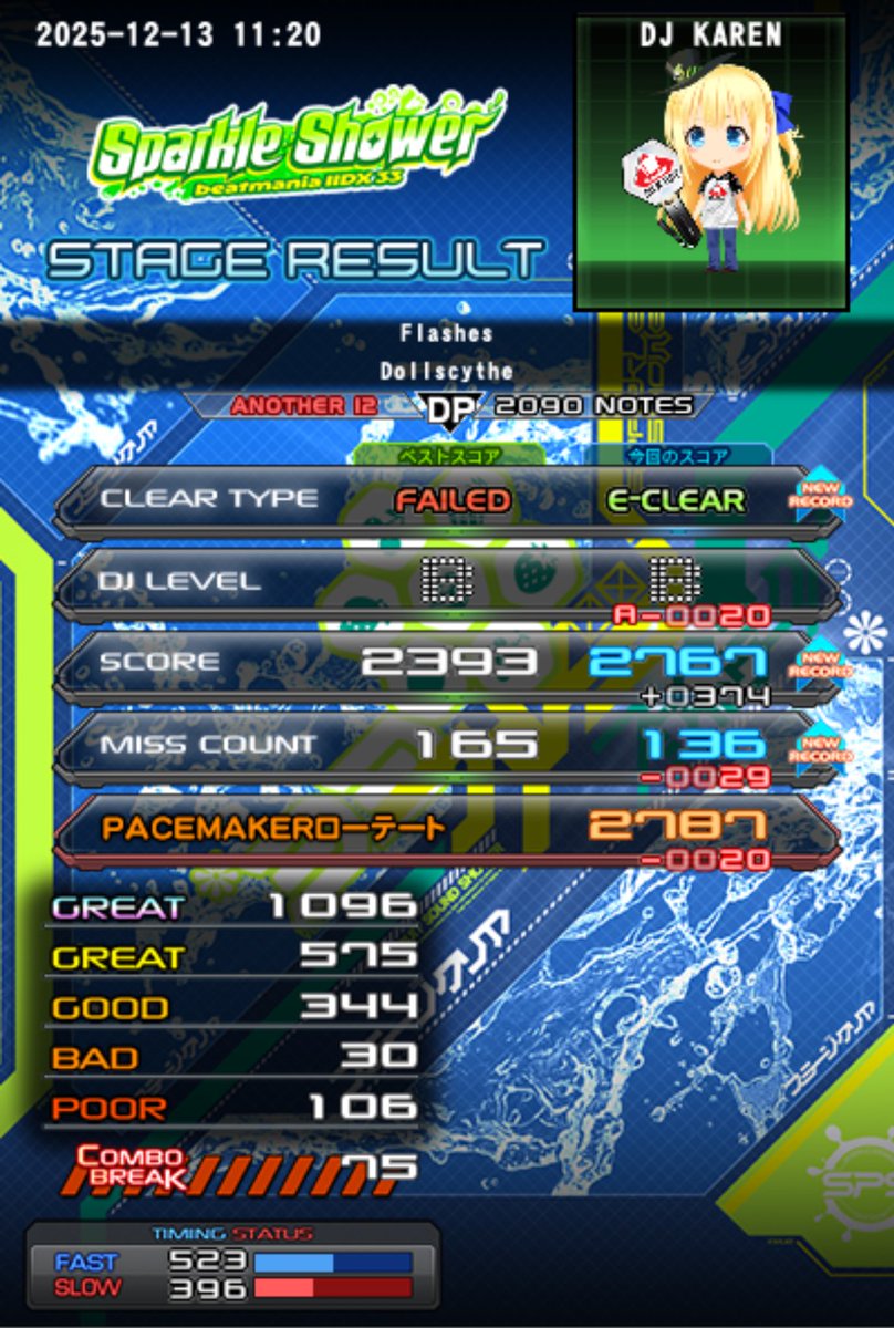 ACでもFlashes DPA EASYつけました！ これでdj training 34点に